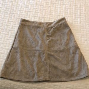 Rhythm suede skirt
